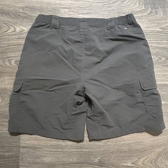 North Face Men's Large Shorts Gray Hiking Camping Outdoor 9" Nylon Quick Drying - Picture 2 of 9
